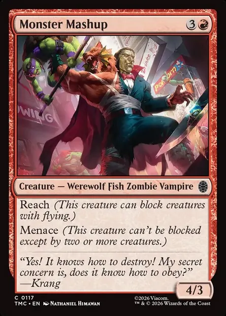 Monster Mashup, carte Magic TMC 117 — extension Teenage Mutant Ninja Turtles Eternal