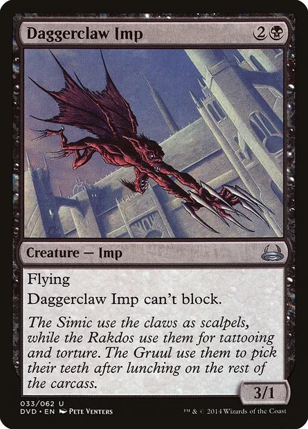 Daggerclaw Imp, Magic card DVD 33 — Duel Decks Anthology: Divine vs. Demonic set