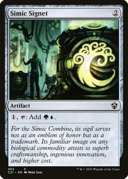 Simic Signet, Magic card C21 262 — Commander 2021 set