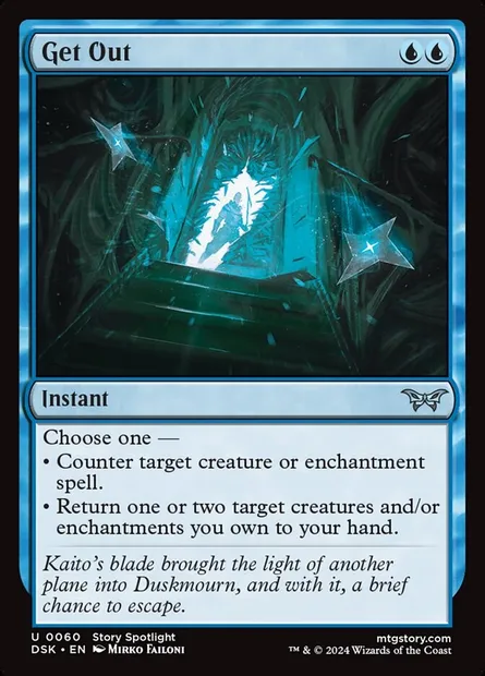 Get Out, Magic card DSK 60 — Duskmourn: House of Horror set