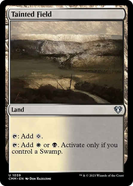 Tainted Field, Magic card CMM 1039 — Commander Masters set