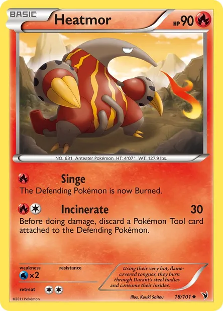 Heatmor, Pokémon card NVI 18 — Noble Victories set