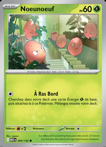 Noeunoeuf, carte Pokémon MEG 004 — extension Méga-Évolution