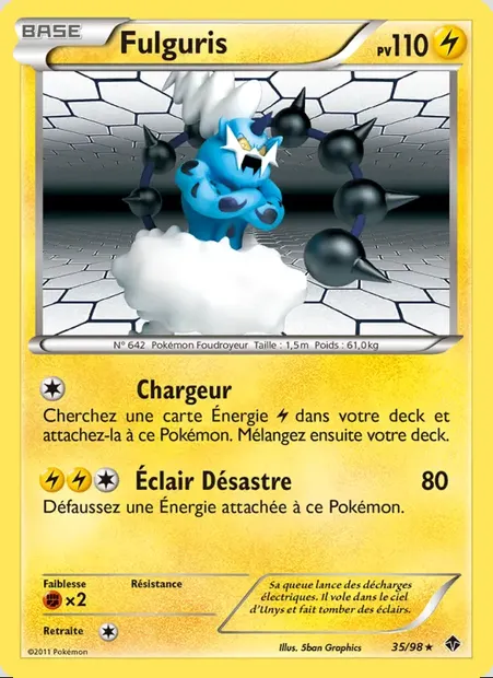 Fulguris, carte Pokémon EPO 35 — extension Pouvoirs Émergents