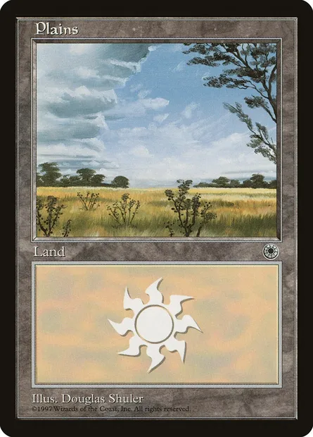 Plains, Magic card POR 199 — Portal set