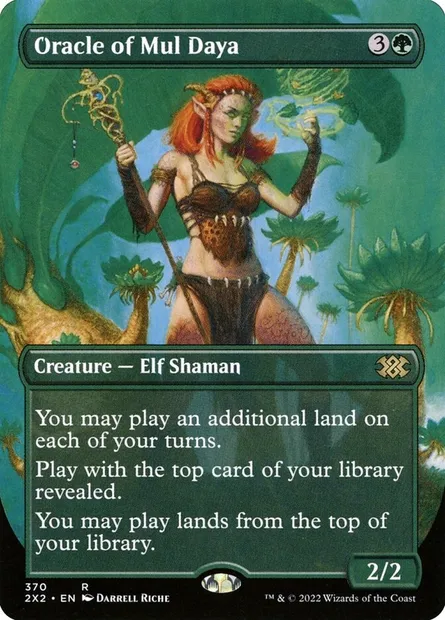 Oracle of Mul Daya, Magic card 2X2 370 — Double Masters 2022 set
