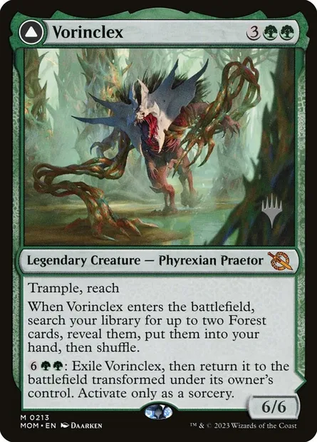 Vorinclex // The Grand Evolution, Magic card PMOM 213p — March of the Machine Promos set
