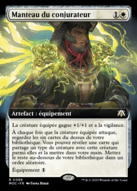 Manteau du conjurateur, carte Magic MOC 99 — extension March of the Machine Commander
