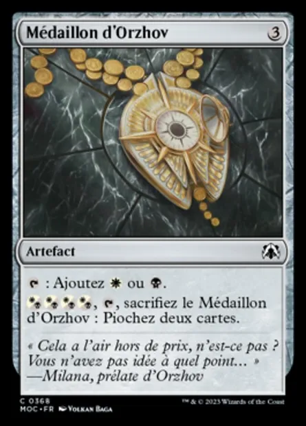 Médaillon d'Orzhov, carte Magic MOC 368 — extension March of the Machine Commander