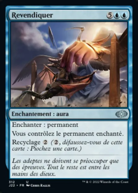 Revendiquer, carte Magic J22 312 — extension Jumpstart 2022