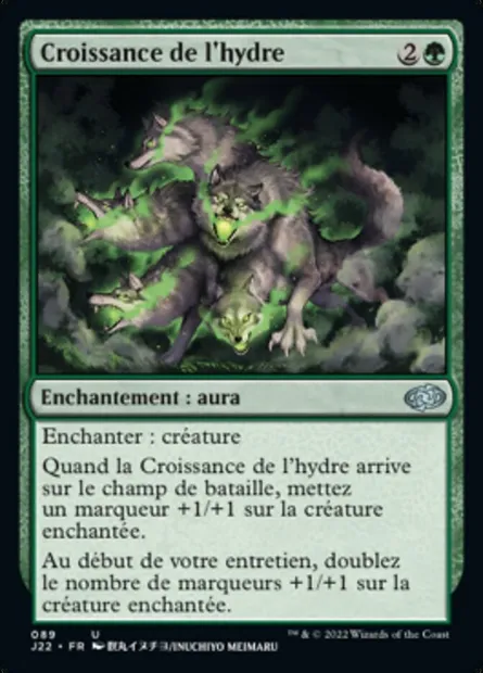 Croissance de l'hydre, carte Magic J22 89 — extension Jumpstart 2022