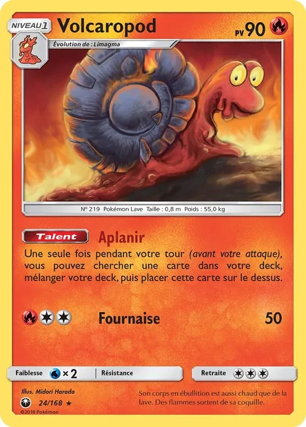 Volcaropod, carte Pokémon CES 24 — extension Tempête Céleste