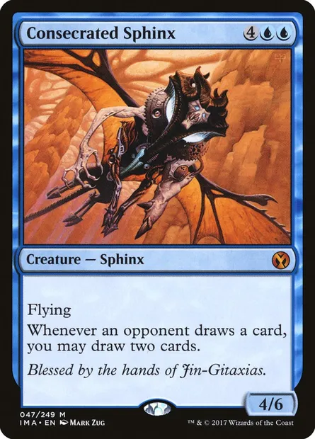 Consecrated Sphinx, Magic card IMA 47 — Iconic Masters set