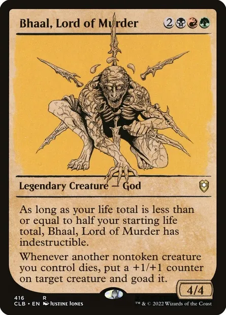 Bhaal, Lord of Murder, Magic card CLB 416 — Commander Legends: Battle for Baldur's Gate set
