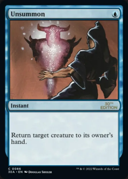 Désinvocation, carte Magic 30A 86 — extension 30th Anniversary Edition