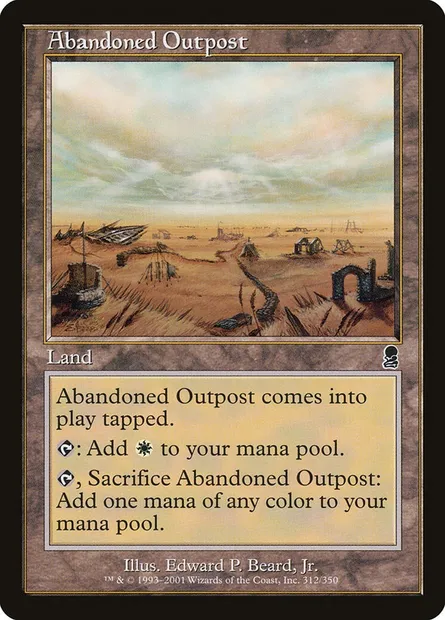 Abandoned Outpost, Magic card ODY 312 — Odyssey set