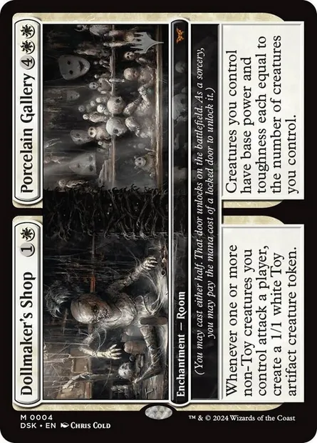 Dollmaker's Shop // Porcelain Gallery, Magic card PDSK 4p — Duskmourn: House of Horror Promos set