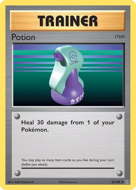 Potion, Pokémon card EVO 83 — Evolutions set