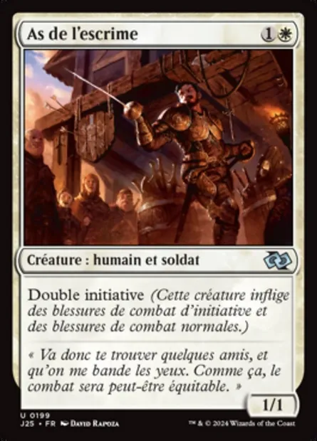 As de l'escrime, carte Magic J25 199 — extension Foundations Jumpstart