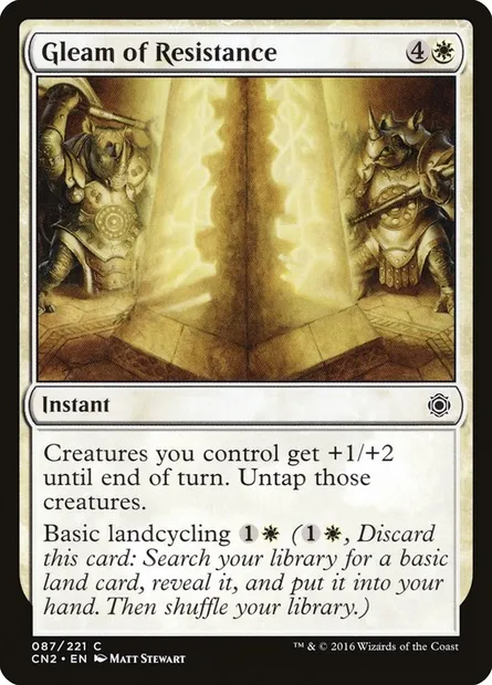 Gleam of Resistance, Magic card CN2 87 — Conspiracy: Take the Crown set