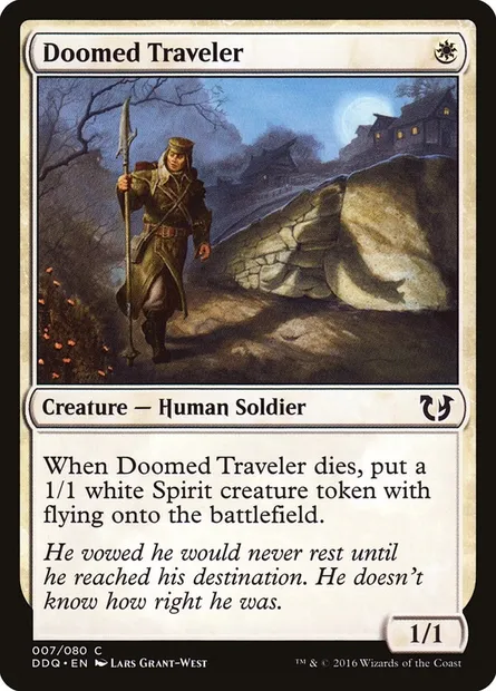 Voyageur damné, carte Magic DDQ 7 — extension Duel Decks: Blessed vs. Cursed