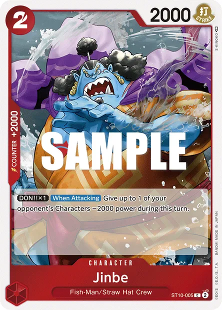 Jinbe, One Piece card ST10-005 — The Three Captains set