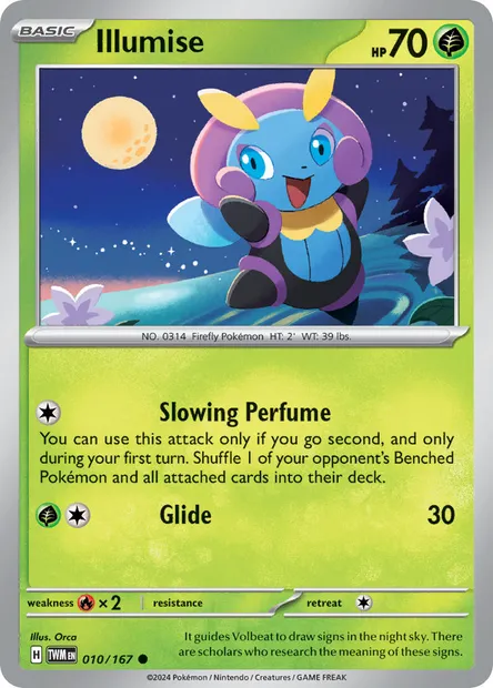 Illumise, Pokémon card TWM 010 — Twilight Masquerade set