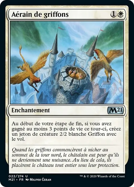 Aérain de griffons, carte Magic M21 22 — extension Core Set 2021