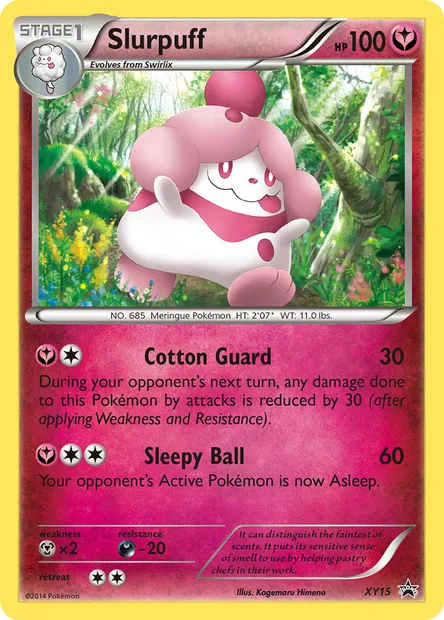 Slurpuff, Pokémon card XY 15 — XY Black Star Promos set