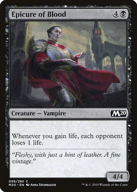 Epicure of Blood, Magic card M20 99 — Core Set 2020 set