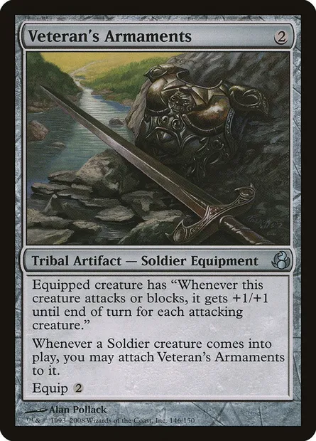 Veteran's Armaments, Magic card MOR 146 — Morningtide set