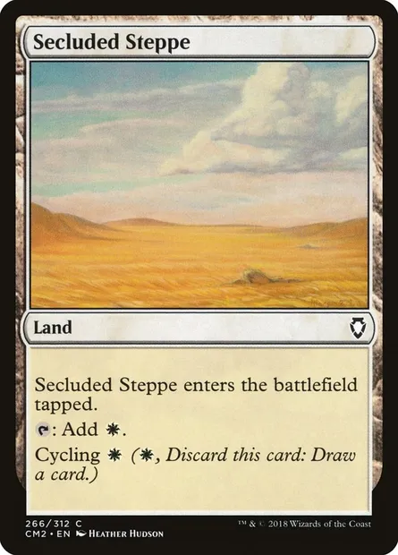 Secluded Steppe, Magic card CM2 266 — Commander Anthology Volume II set