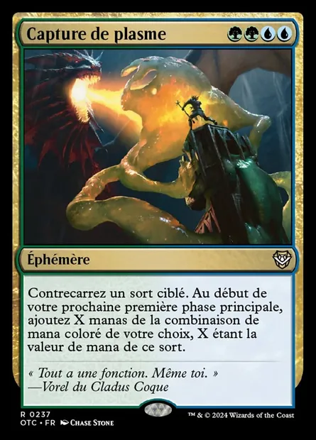 Capture de plasme, carte Magic OTC 237 — extension Outlaws of Thunder Junction Commander