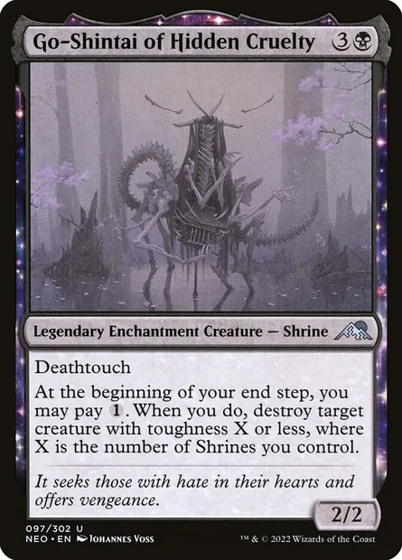 Go-Shintai of Hidden Cruelty, Magic card NEO 97 — Kamigawa: Neon Dynasty set