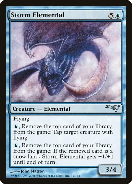 Storm Elemental, Magic card CST 37 — Coldsnap Theme Decks set