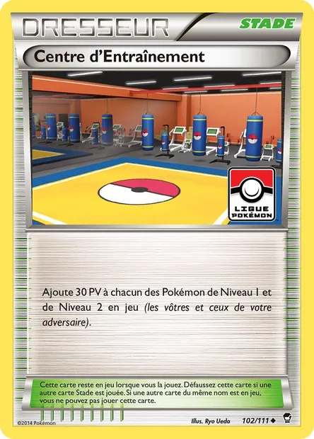 Centre d'Entraînement, carte Pokémon FFI 102 — extension Poings Furieux