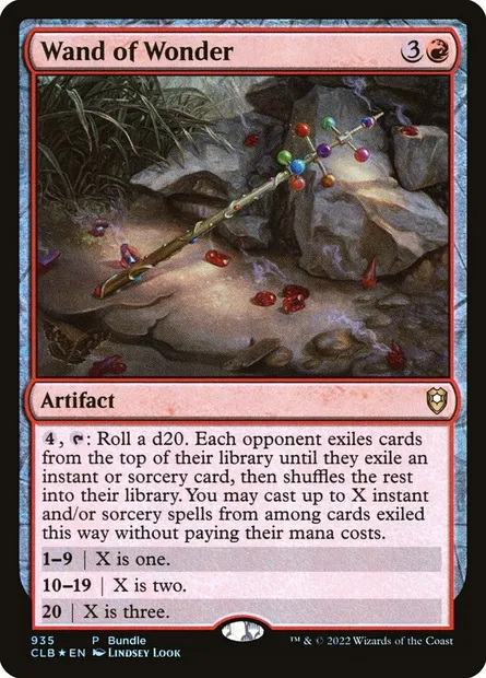 Wand of Wonder, Magic card CLB 935 — Commander Legends: Battle for Baldur's Gate set