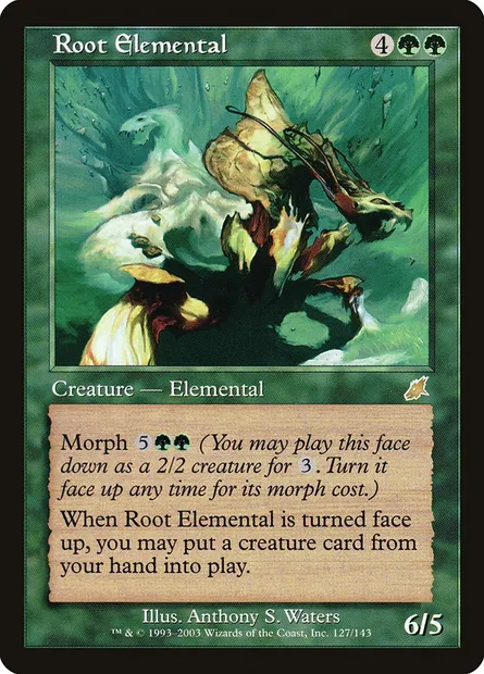 Root Elemental, Magic card SCG 127 — Scourge set