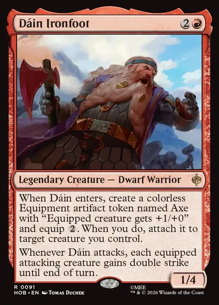 Dáin Ironfoot, Magic card HOB 91 — The Hobbit set
