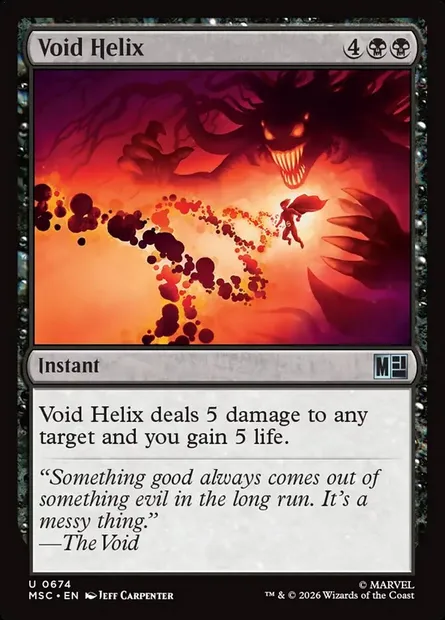 Void Helix, Magic card MSC 674 — Marvel Super Heroes Commander set