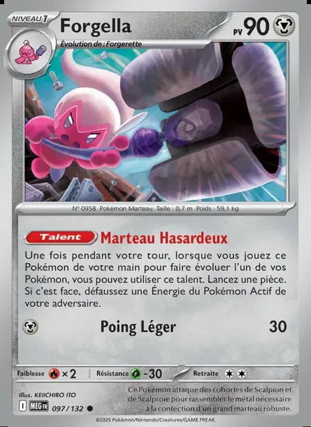 Forgella, carte Pokémon MEG 097 — extension Méga-Évolution