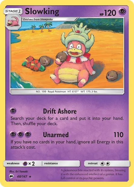 Slowking, Pokémon card BUS 48 — Burning Shadows set