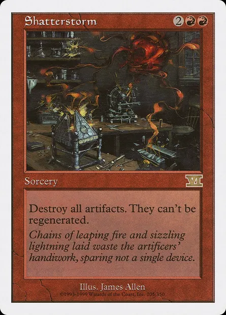 Shatterstorm, Magic card 6ED 205 — Classic Sixth Edition set