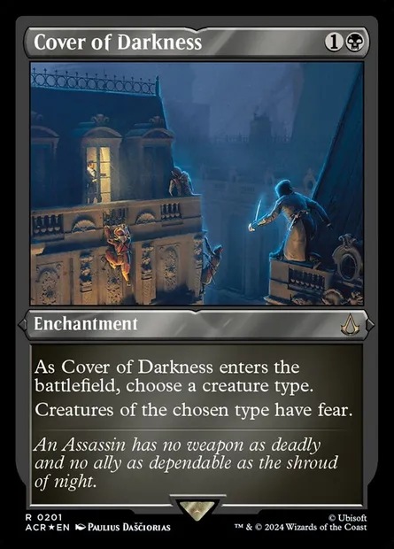 Cover of Darkness, Magic card ACR 201 — Assassin's Creed set