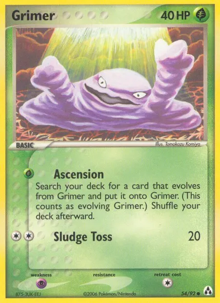 Grimer, Pokémon card LM 54 — Legend Maker set