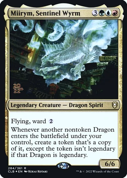 Miirym, Sentinel Wyrm, Magic card PCLB 284s — Battle for Baldur's Gate Promos set