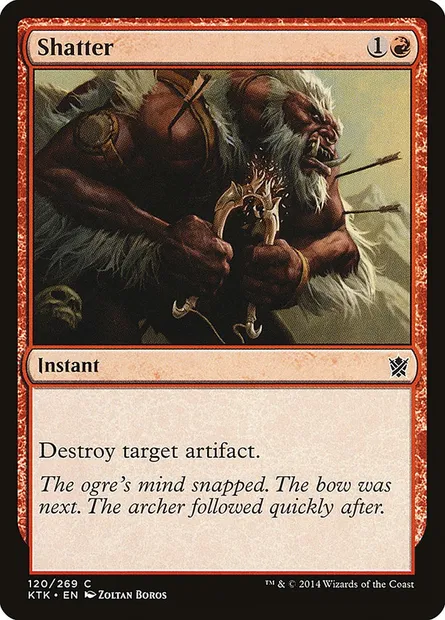 Shatter, Magic card KTK 120 — Khans of Tarkir set