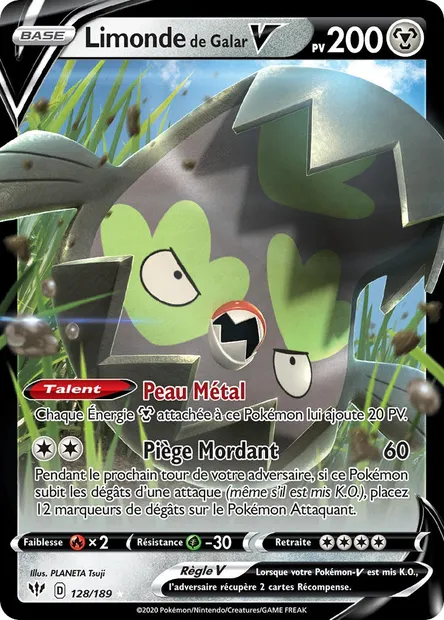 Limonde de Galar V, carte Pokémon DAA 128 — extension Ténèbres Embrasées