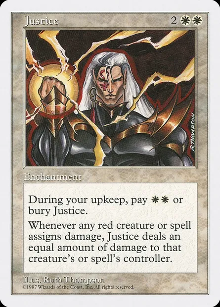 Justice, Magic card 5ED 41 — Fifth Edition set