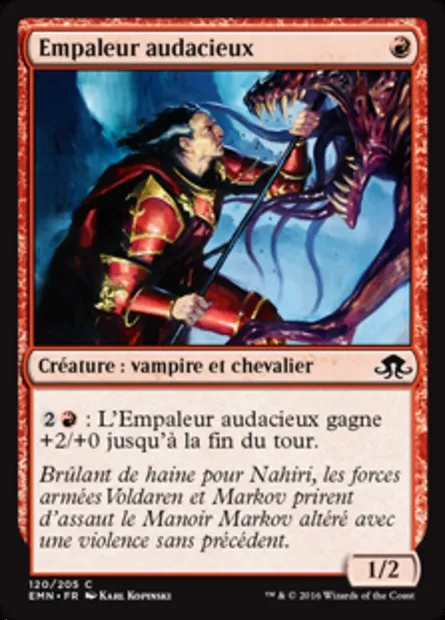 Empaleur audacieux, carte Magic EMN 120 — extension La lune hermétique